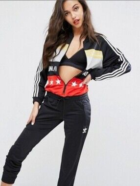 Rita Ora X adidas sporty jumpsuit size L EUC